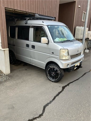 札幌発　綺麗なサビ無し スズキエブリィリフトアップ　 ターボMTマニュアル4WD
