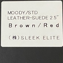 新品未使用 MOODY STRAPS Leather / Suede brown / red ギターストラップ ギター ストラップの画像