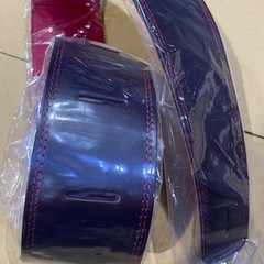 新品未使用 MOODY STRAPS Leather / Suede brown / red ギターストラップ ギター ストラップの画像