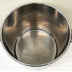 【自社配送は札幌市内限定】EBM 寸胴鍋 STOCK POTS 36cm 容量37L 蓋付き SUS316 耐酸性 モリブデン鋼入 中古【USED】①の画像