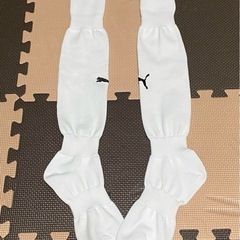【新品・未使用】PUMA サッカーソックス ホワイト　25〜27cm