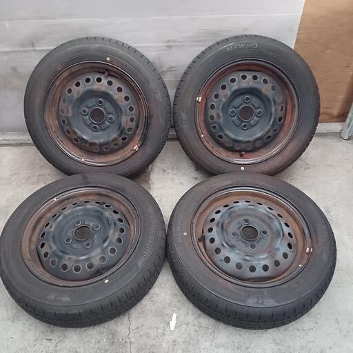 155/65R14 スチール タイヤ4本セット No.191