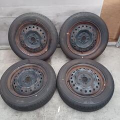 155/65R14 スチール タイヤ4本セット No.191