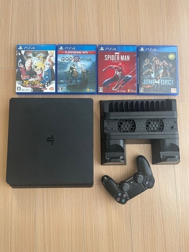 PS4 CUH-2200ABO1 本体 + PS4スタンド + PS4ソフト 