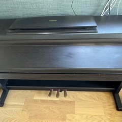 ★ジモティ割あり★  ダイニングテーブル＆椅子4脚セット ブラウン H76.5×D70×W110 クリーニング済み YJ372-YAMAHA 電子ピアノ　