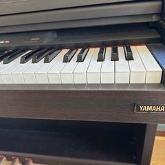 ★ジモティ割あり★  ダイニングテーブル＆椅子4脚セット ブラウン H76.5×D70×W110 クリーニング済み YJ372-YAMAHA 電子ピアノ　