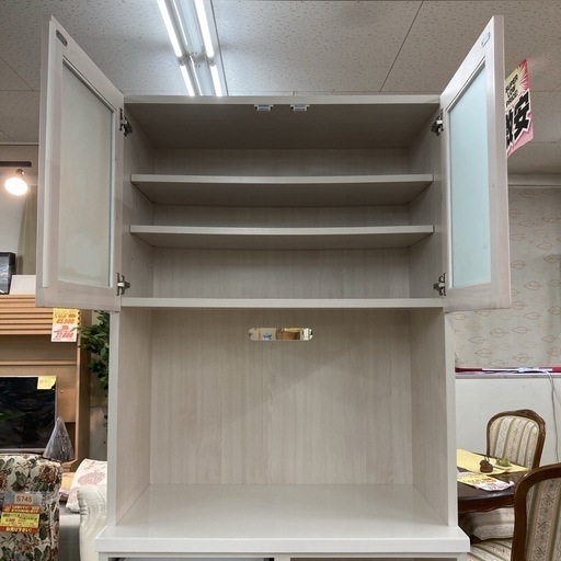 S285 ⭐ キッチンボード 食器棚 スリムタイプ 幅80cm USED