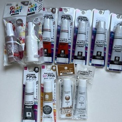 アクリル絵の具&ガラス絵の具