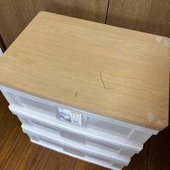決まりました　
3段収納ケース　木製天板の画像
