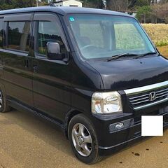 平成20年 ホンダ バモス 黒  ターボー 車検無し