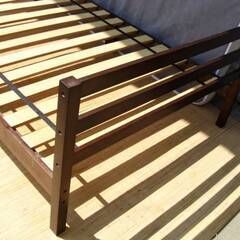 ニトリ ダークブラウン セミダブル ベッドフレーム ニトリ セミダブル ベッド フレーム マットレス付き SDフレームパック