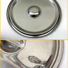 【自社配送は札幌市内限定】EBM 寸胴鍋 STOCK POTS 36cm 容量37L 蓋付き SUS316 耐酸性 モリブデン鋼入 中古【USED】②の画像