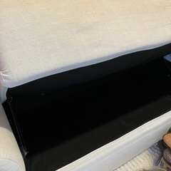 【お取り置き中】収納付き2人がけソファの画像