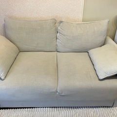 【お取り置き中】収納付き2人がけソファ