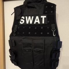 コスプレ　SWAT　ベストと帽子の画像