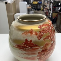 ☆値下げ☆2504-377 九谷焼 花びん キズ 汚れありの画像