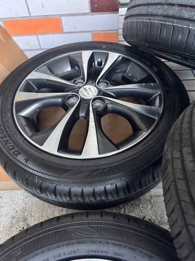 ワゴンR 純正 15インチ　ダンロップバリ溝