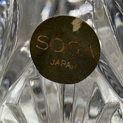 ☆値下げ☆ロ 2504-379 曽我ガラス フラワーベース 汚れありの画像
