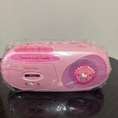 未開封‼️ピンク　ハローキティラジカセの画像