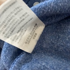 ブルー　オーバーオールロンパース　70の画像