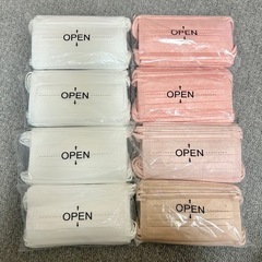 使い捨てマスク　白　ホワイト　ピンク　オレンジ　136枚？