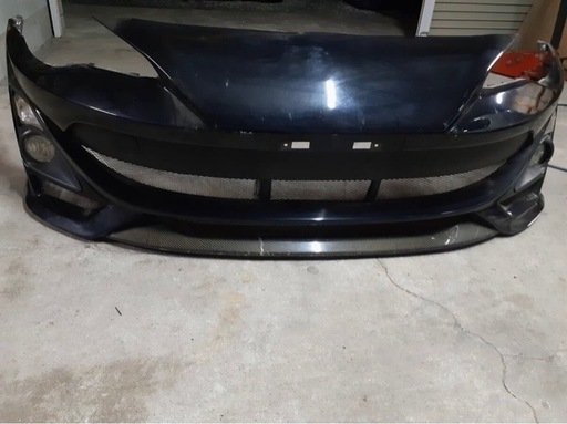 トヨタ 86 ZN6 前期 フロントバンパー フロントスポイラー カーボン調