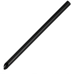 【1800本】タピオカストロー(黒)斜めカットバラ　12x210mm