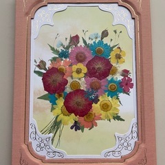 電報台紙　推し花の画像