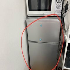 AQR-111C　冷蔵庫109L　シルバー　冷蔵庫もらってくださ...