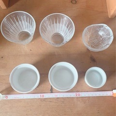 豆皿　ガラス　小皿　お皿の画像