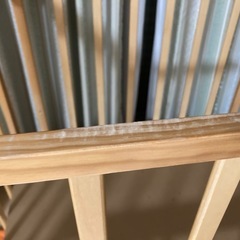 組立式　木製ベビーベッド【下部収納つき】の画像