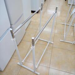 ★ジモティ割あり★  物干しラック 白 H78×D40×W75 クリーニング済み OJ8820の画像