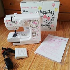 HELLO　KITTY　ジャノメコンパクトミシン　ジャンク　KT-35