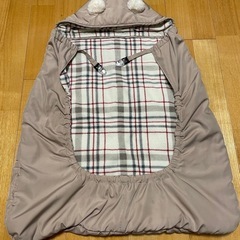 (受け渡し者決定)🐻くま耳　抱っこ紐・ベビーカーケープ🐻 の画像