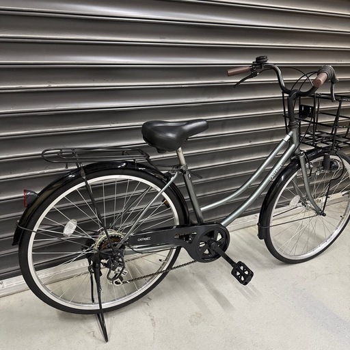 26インチ　自転車　グレー
