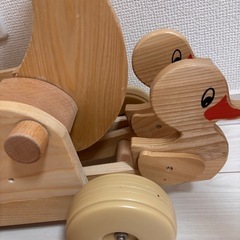 モッコ　mocco 木製　手押し車の画像