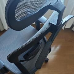 FLEXISPOT オフィスチェア デスクチェア OC3 多機能調節 シンクロロッキング 3段階固定 メッシュ素材 2Dヘッドレスト アームレスト ランバーサポート 静音キャスター コートラック付き（グレー（メッシュ））の画像