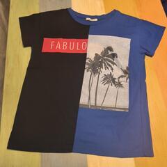 ヤシの木柄　Tシャツ　Мサイズ