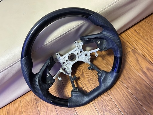 【SOLD OUT】黒木目　ステアリング　ガングリップ　ハンドル　オデッセイ