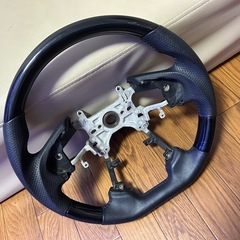 【SOLD OUT】黒木目　ステアリング　ガングリップ　ハンドル...