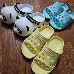 パンダ子供用サンダル三足セット！