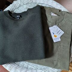 2点セット　春セーター&ダメージTシャツ
