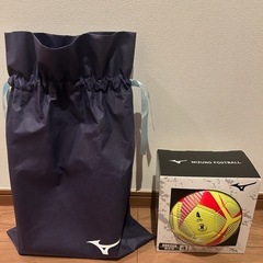 新品　Mizuno サッカーボール サイズ4 ボールバッグ付き