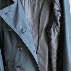 ネイビーライナー付き トレンチコート ダブルブレストの画像