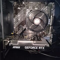 新品ゲーミング組み立てPC　RTX3050　Ryzen5　16GBメモリ　1TB m.2 SSD搭載の画像