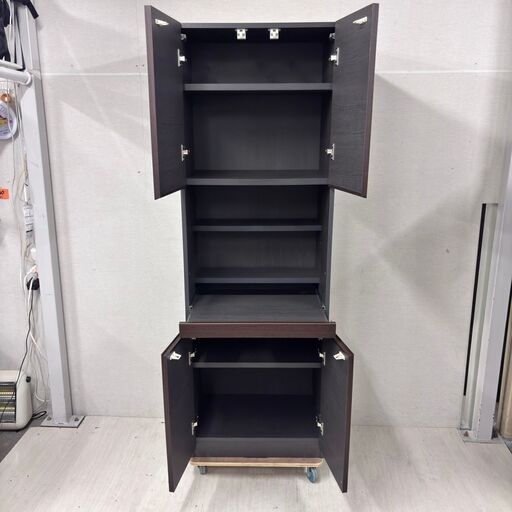  お値引き23259  ハイタイプ 食器棚 キッチンボード レンジ台    ◆大阪市内・東大阪市他 6,000円以上ご購入で無料配達い