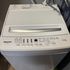 美品！ハイセンス6.0キロ