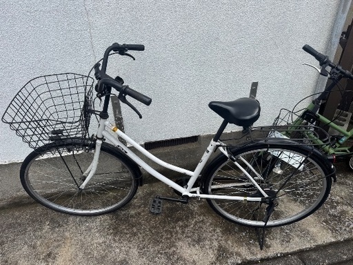 白い自転車