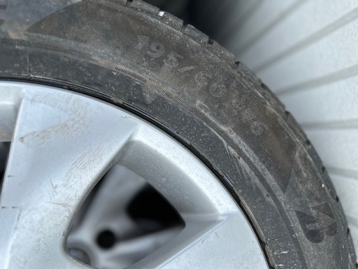 日産セレナ純正ホイールタイヤブリヂストンタイヤ195/60R16 (MFK 日産セレナ純正ホイールタイヤブリヂストンタイヤ195/60R16 (MFK
