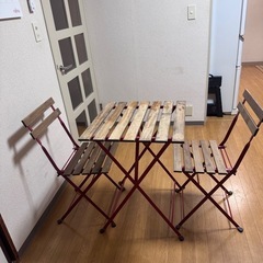 IKEAテーブル＆チェア(外用家具)